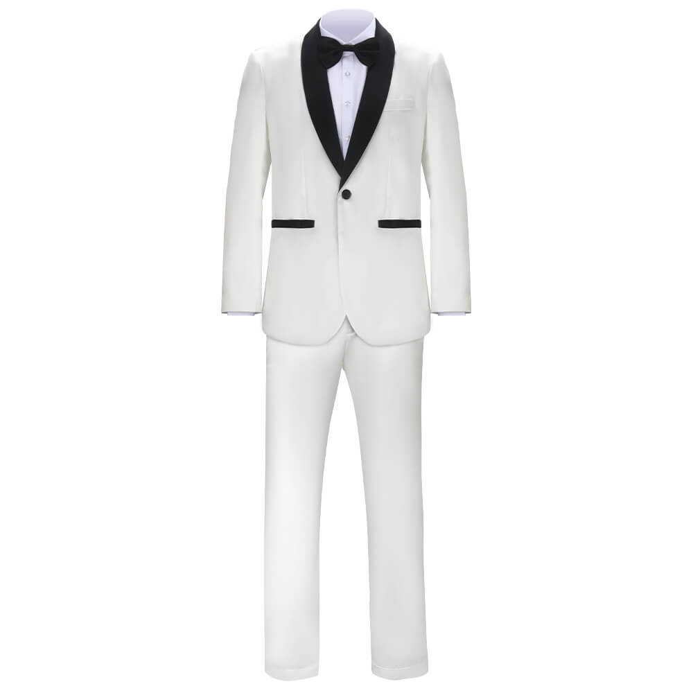 21 Jump Street Schmidt Jenko Cosplay Costume White Suit (Ready to Ship) Vikidoky