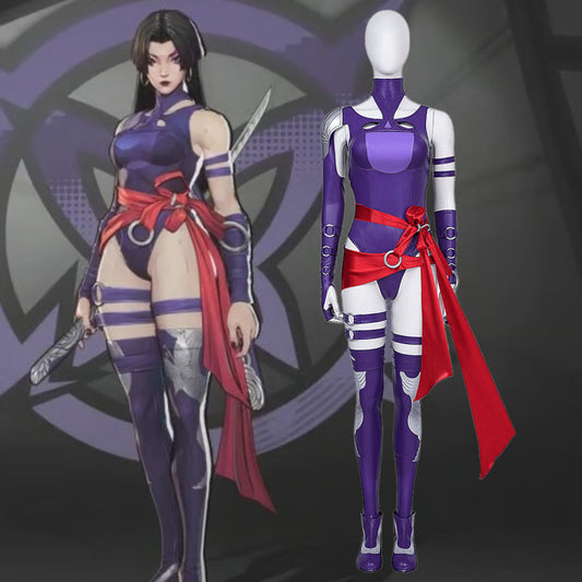 Marvel Rivals Vengeance Psylocke Cosplay Costume Vikidoky