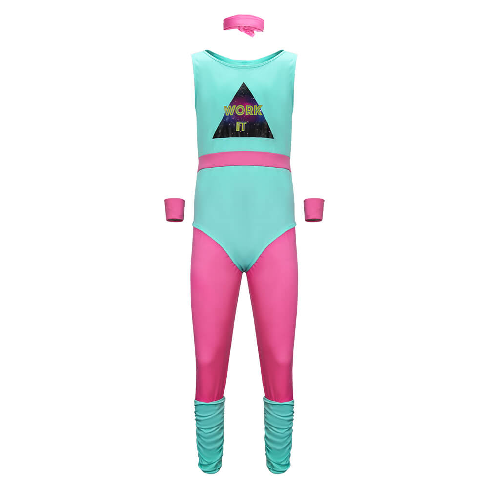 Men's 80s Fitness Costumes Workout Halloween Outfits Vikidoky