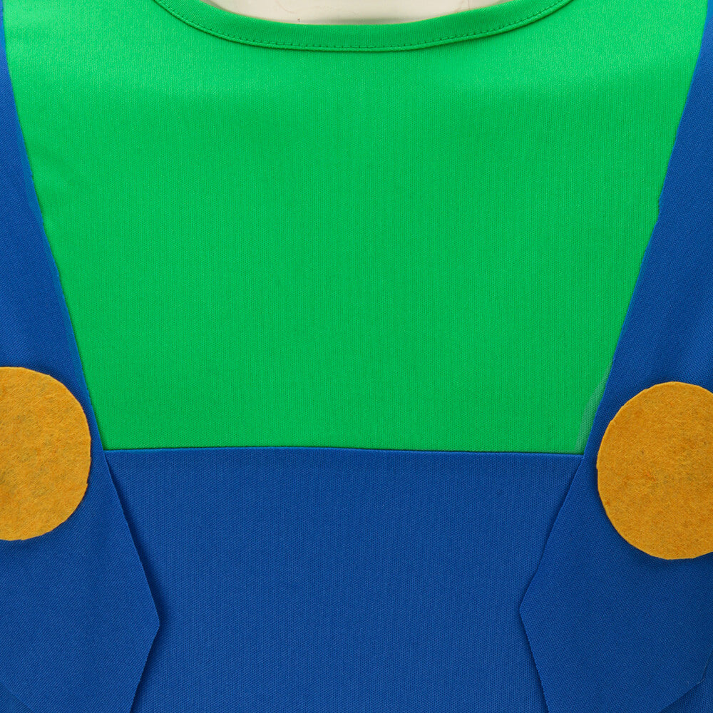 Men's Luigi Costume The Super Mario Bros. Movie Vikidoky