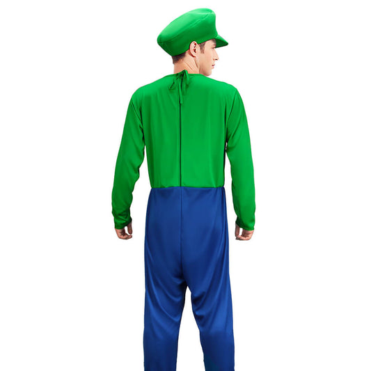 Men's Luigi Costume The Super Mario Bros. Movie Vikidoky
