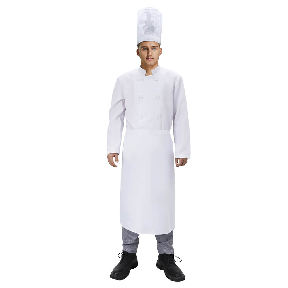 Ratatouille Alfredo Linguini Chef Cosplay Costume for Men Vikidoky Vikidoky