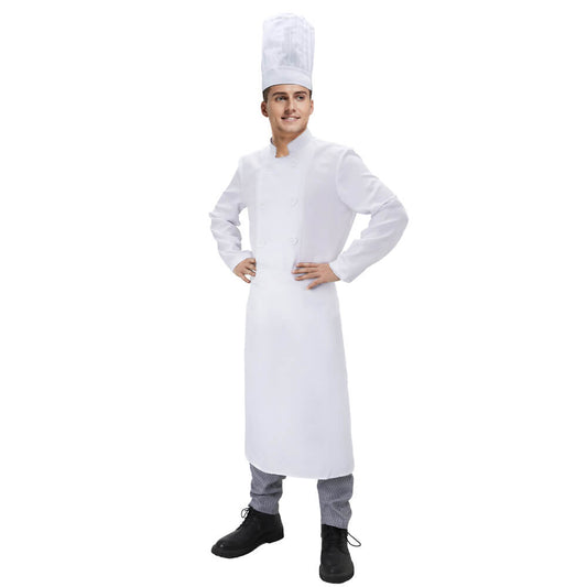 Ratatouille Alfredo Linguini Chef Cosplay Costume for Men Vikidoky Vikidoky