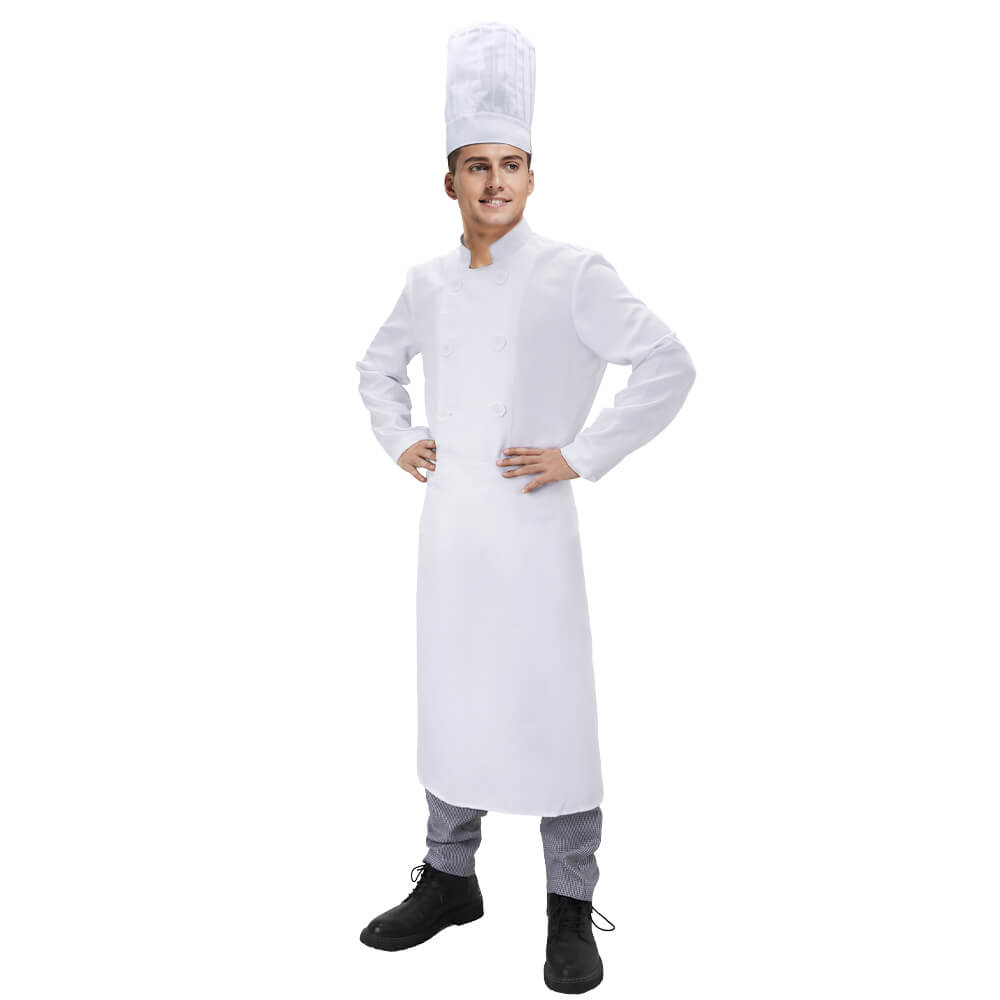 Ratatouille Alfredo Linguini Chef Cosplay Costume for Men Vikidoky