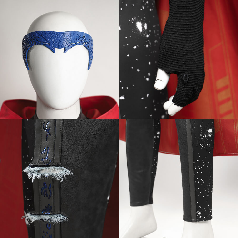 Agatha All Along Wiccan Billy William Maximoff Cosplay Costume Vikidoky