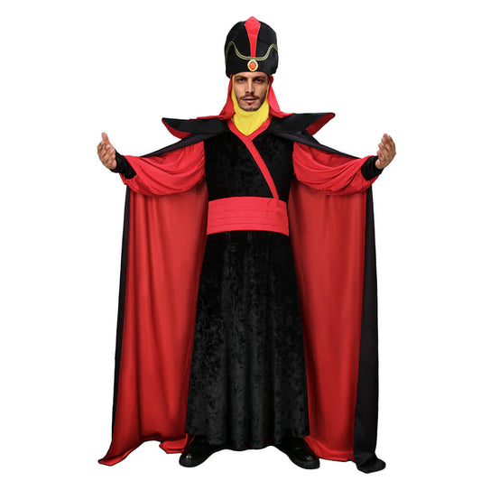 Aladdin Jafar Cosplay Costume for Adults (S-XXL Ready to Ship) Vikidoky