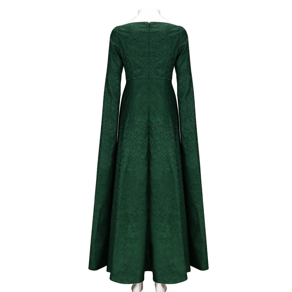 House of the Dragon Alicent Hightower Green Dress Cosplay Costume Vikidoky