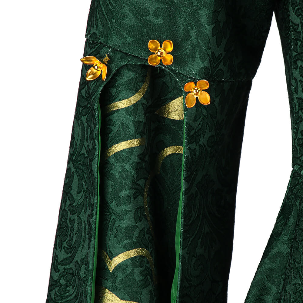 House of the Dragon Alicent Hightower Green Dress Cosplay Costume Vikidoky