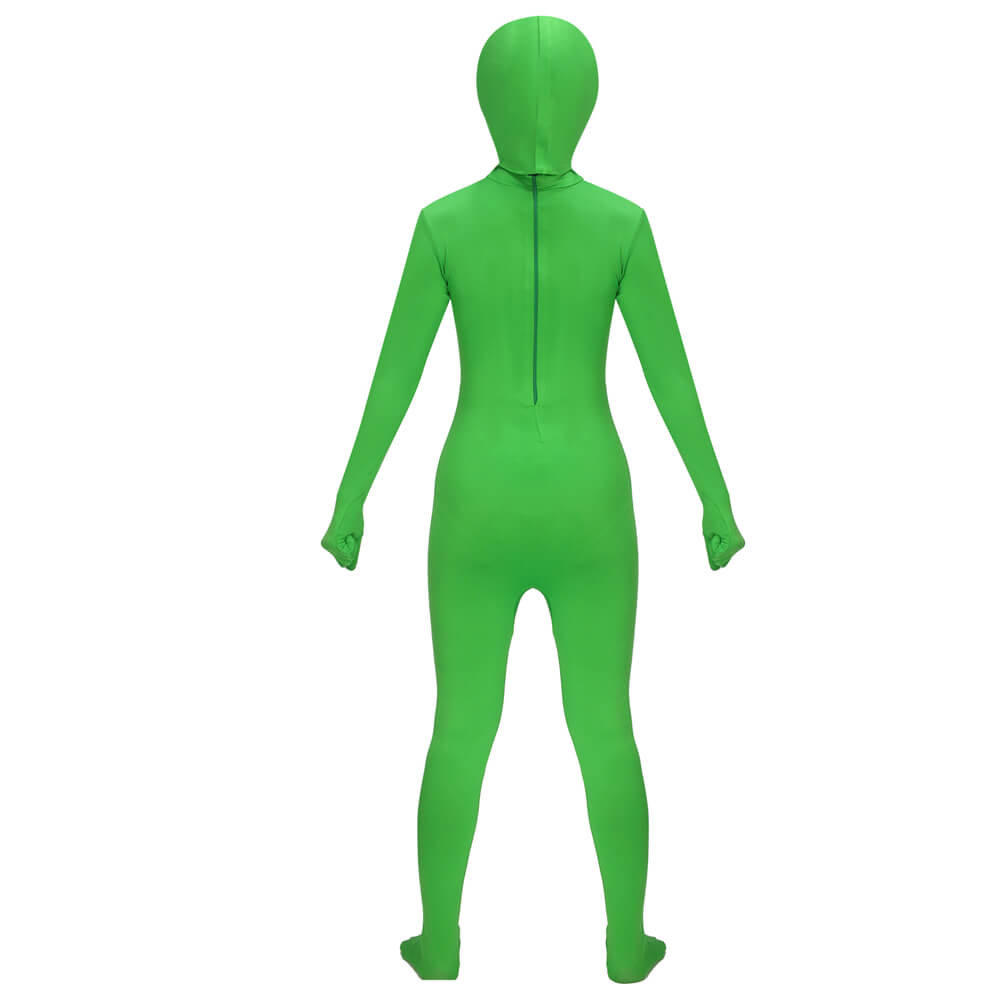 Kids Alien Cosplay Costume Green Bodysuit Halloween Outfits Vikidoky