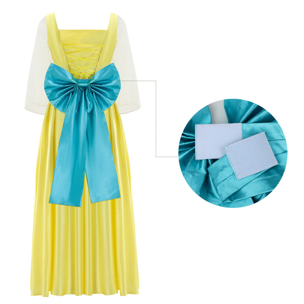 Anastasia Anya Yellow Dress Cosplay Costume Vikidoky
