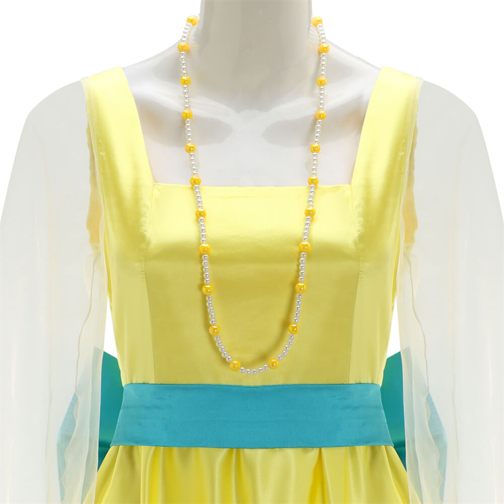 Anastasia Anya Yellow Dress Cosplay Costume Vikidoky