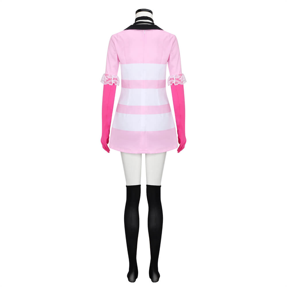 Hazbin Hotel Angel Dust Cosplay Costume Vikidoky