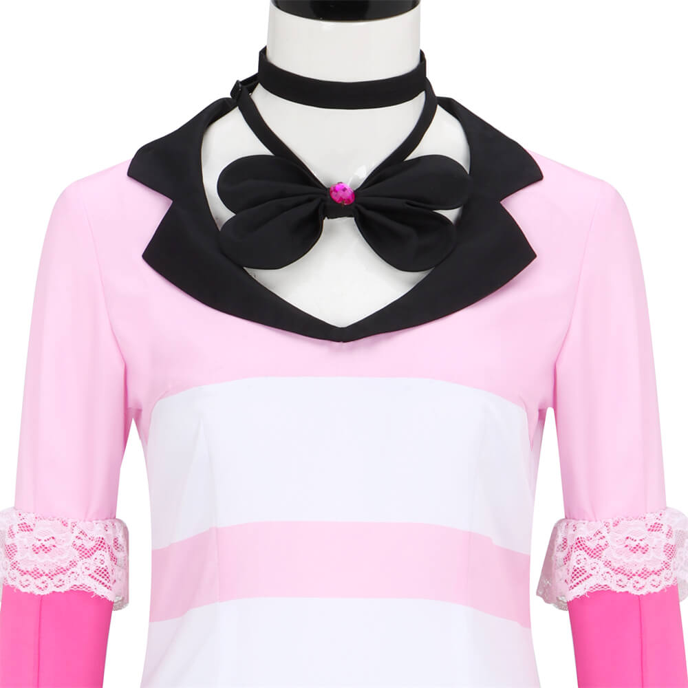 Hazbin Hotel Angel Dust Cosplay Costume Vikidoky