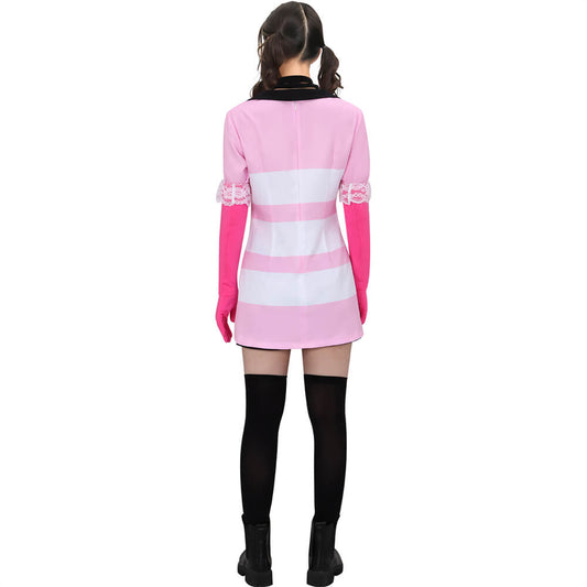 Hazbin Hotel Angel Dust Cosplay Costume Vikidoky