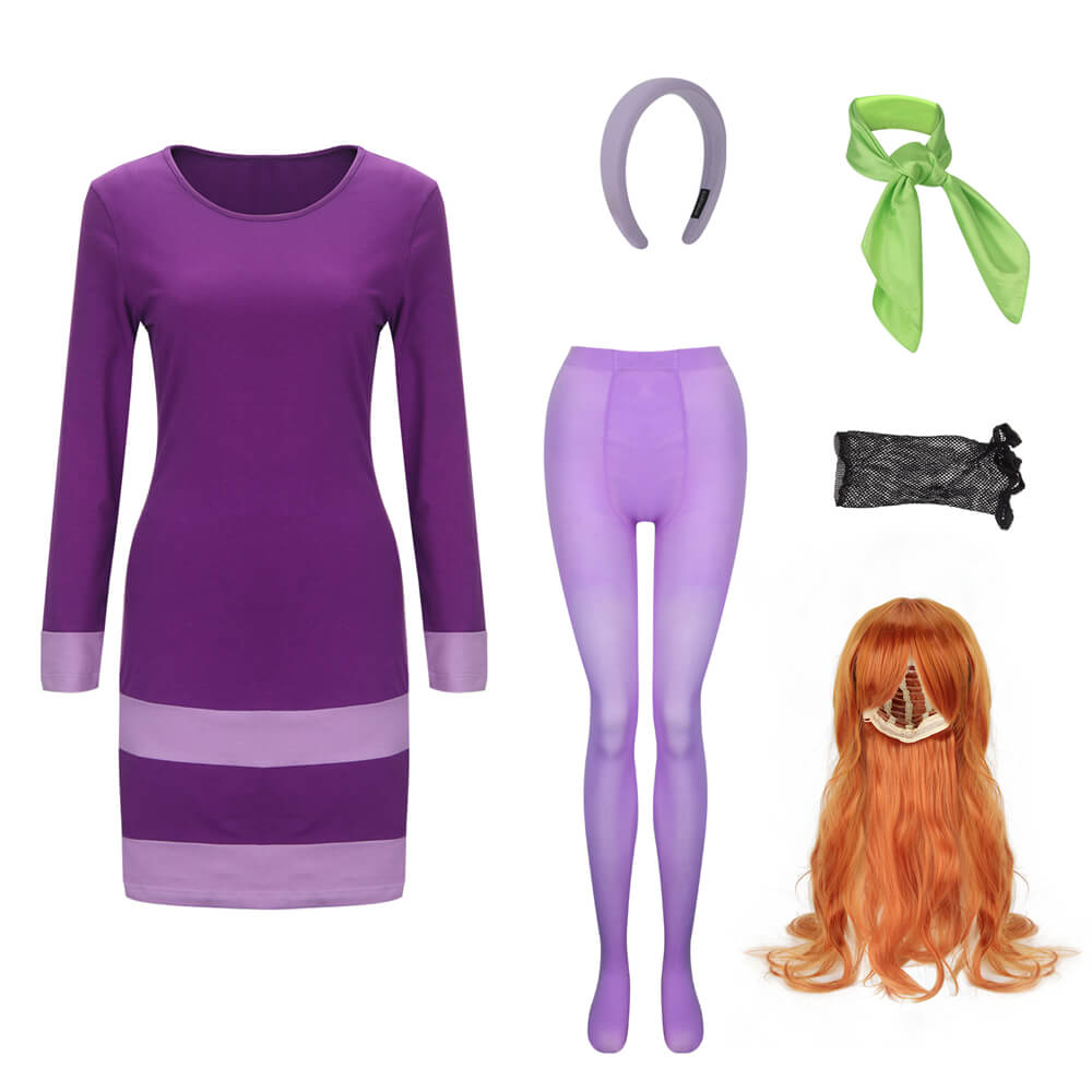 Daphne Blake Anime Cosplay Costume Vikidoky