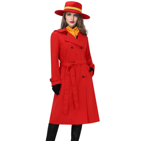 Carmen Sandiego Cosplay Costume for Halloween Party Vikidoky