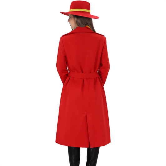 Carmen Sandiego Cosplay Costume for Halloween Party Vikidoky