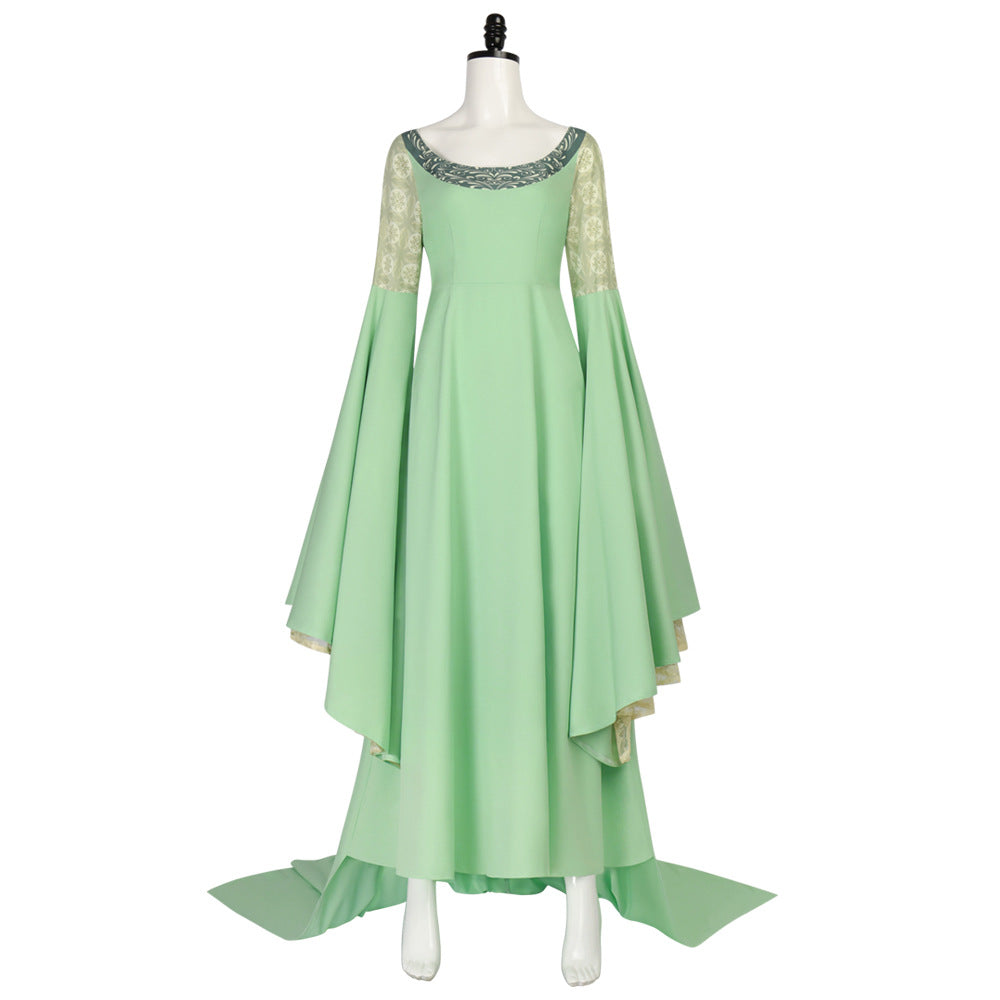 TLOR Arwen Cosplay Costume Green Dress