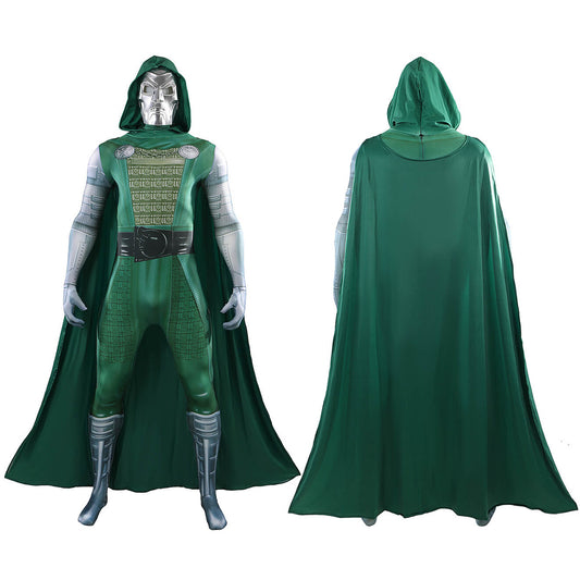 Avengers 5 Doomsday Doctor Doom Cosplay Costume Cloak Jumpsuit