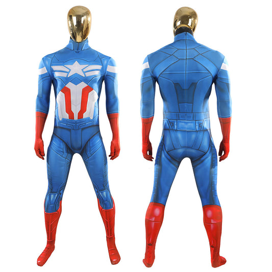 Avengers 5 Doomsday Sam Wilson Captain America Cosplay Costume Jumpsuit