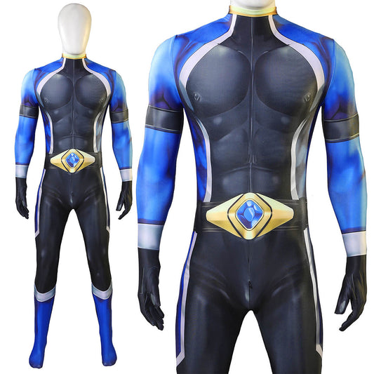 Battle Blaze Aoshima Yuya Cosplay Costume Blaze Blue Jumpsuit