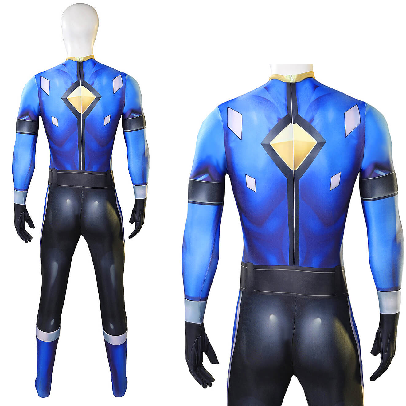 Battle Blaze Aoshima Yuya Cosplay Costume Blaze Blue Jumpsuit