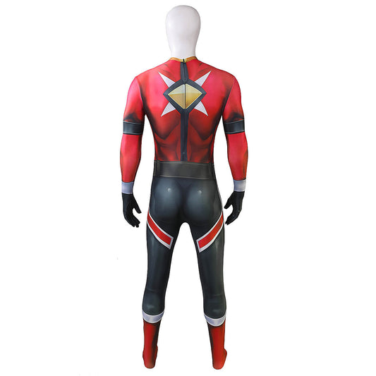 Battle Blaze Tomoki Akaishi Cosplay Costume Blaze Red Jumpsuit