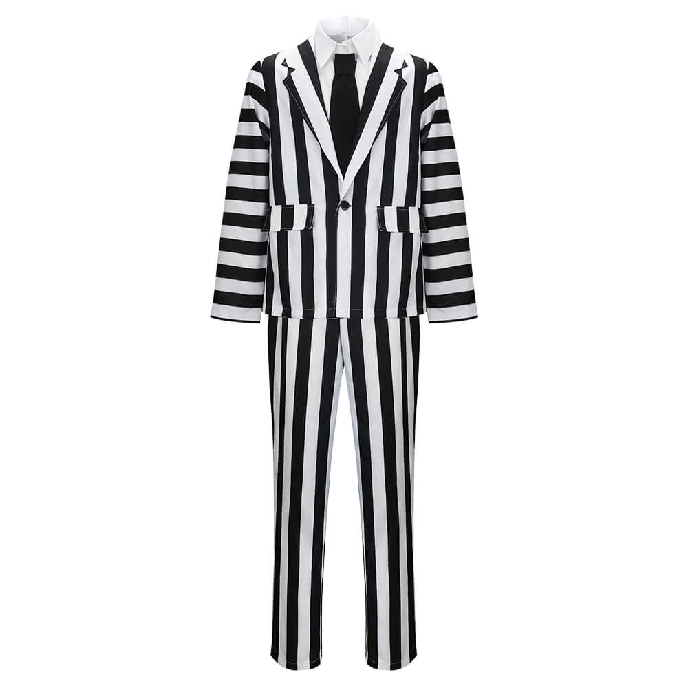 Beetlejuice Betelgeuse Cosplay Costume Vikidoky