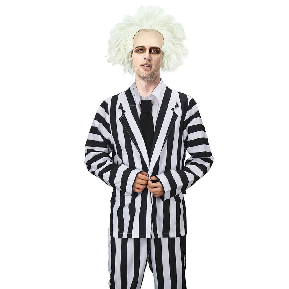 Beetlejuice Betelgeuse Cosplay Costume Vikidoky