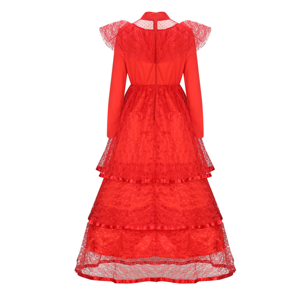 Beetlejuice Lydia Deetz Wedding Dress Costume Halloween Cosplay
