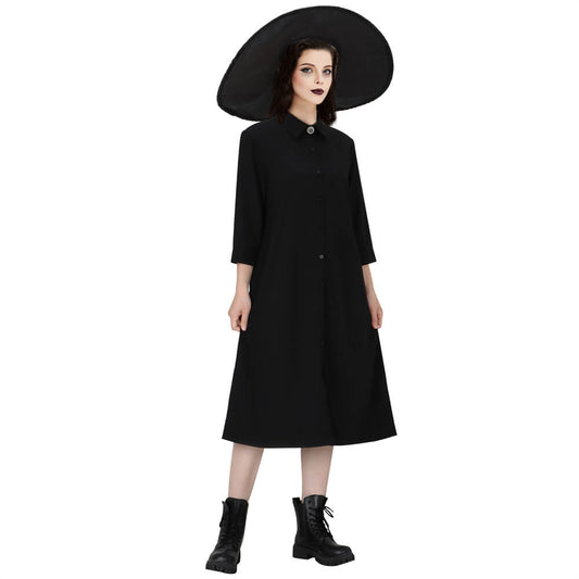 Beetlejuice Lydia Deetz Cosplay Costume Gothic Black Dress Vikidoky (Ready to Ship) Vikidoky