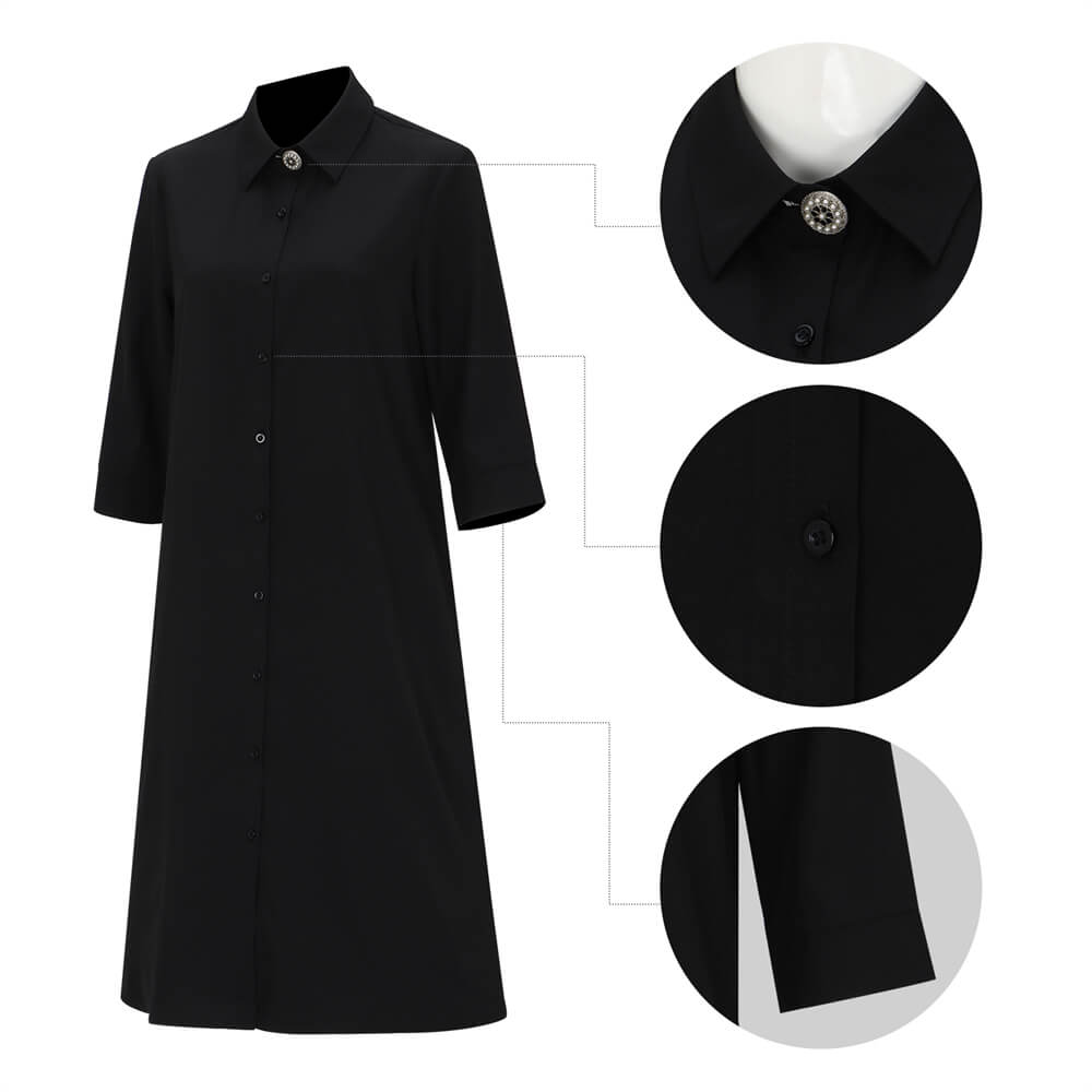 Beetlejuice Lydia Deetz Cosplay Costume Gothic Black Dress Vikidoky (Ready to Ship) Vikidoky