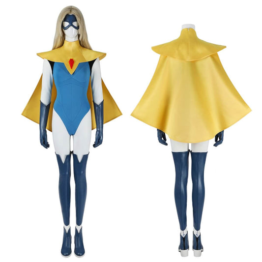 Blonde Blazer Cosplay Costume Mandy Superhero Outfits