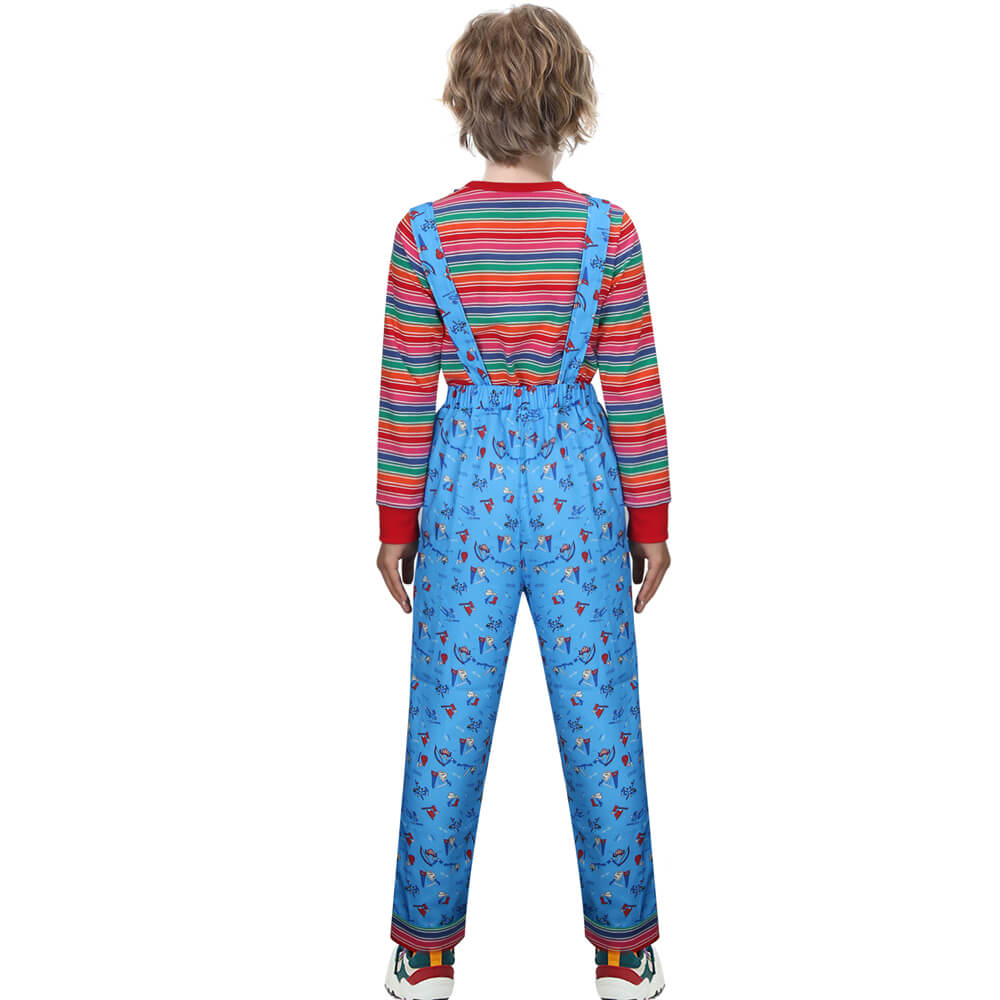 Kids Child's Play Chucky Good Guys Cosplay Costume Vikidoky