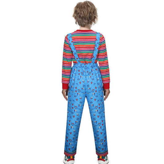 Kids Child's Play Chucky Good Guys Cosplay Costume Vikidoky