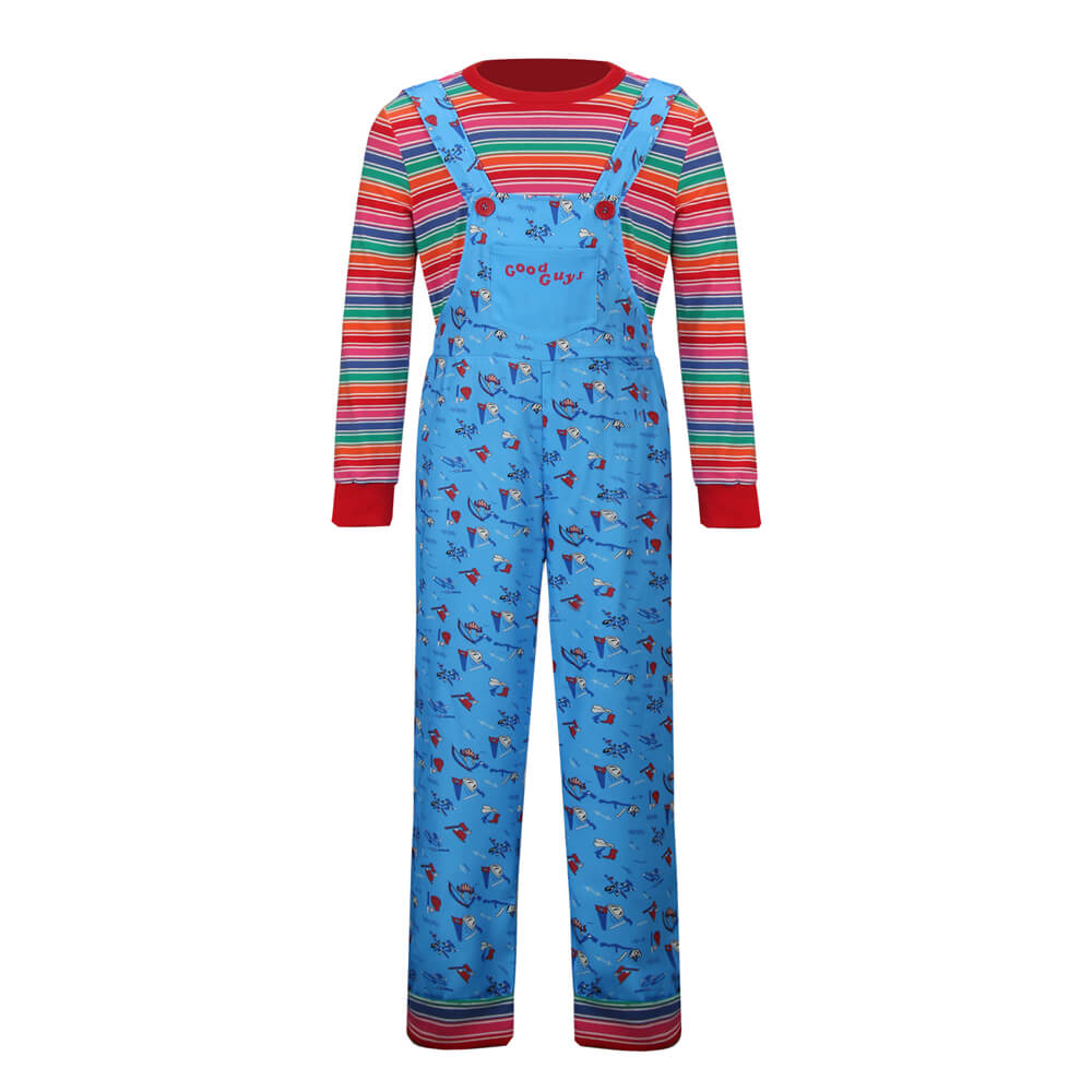 Kids Child's Play Chucky Good Guys Cosplay Costume Vikidoky