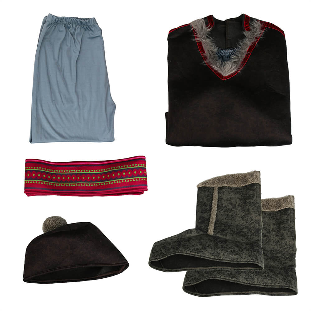 Boys Frozen Kristoff Bjorgman Cosplay Costume Vikidoky