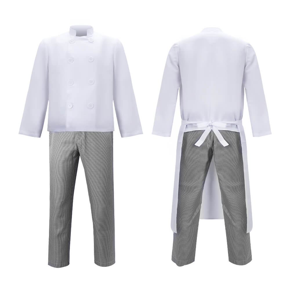 Boys Ratatouille Alfredo Linguini Chef Cosplay Costume Vikidoky Vikidoky