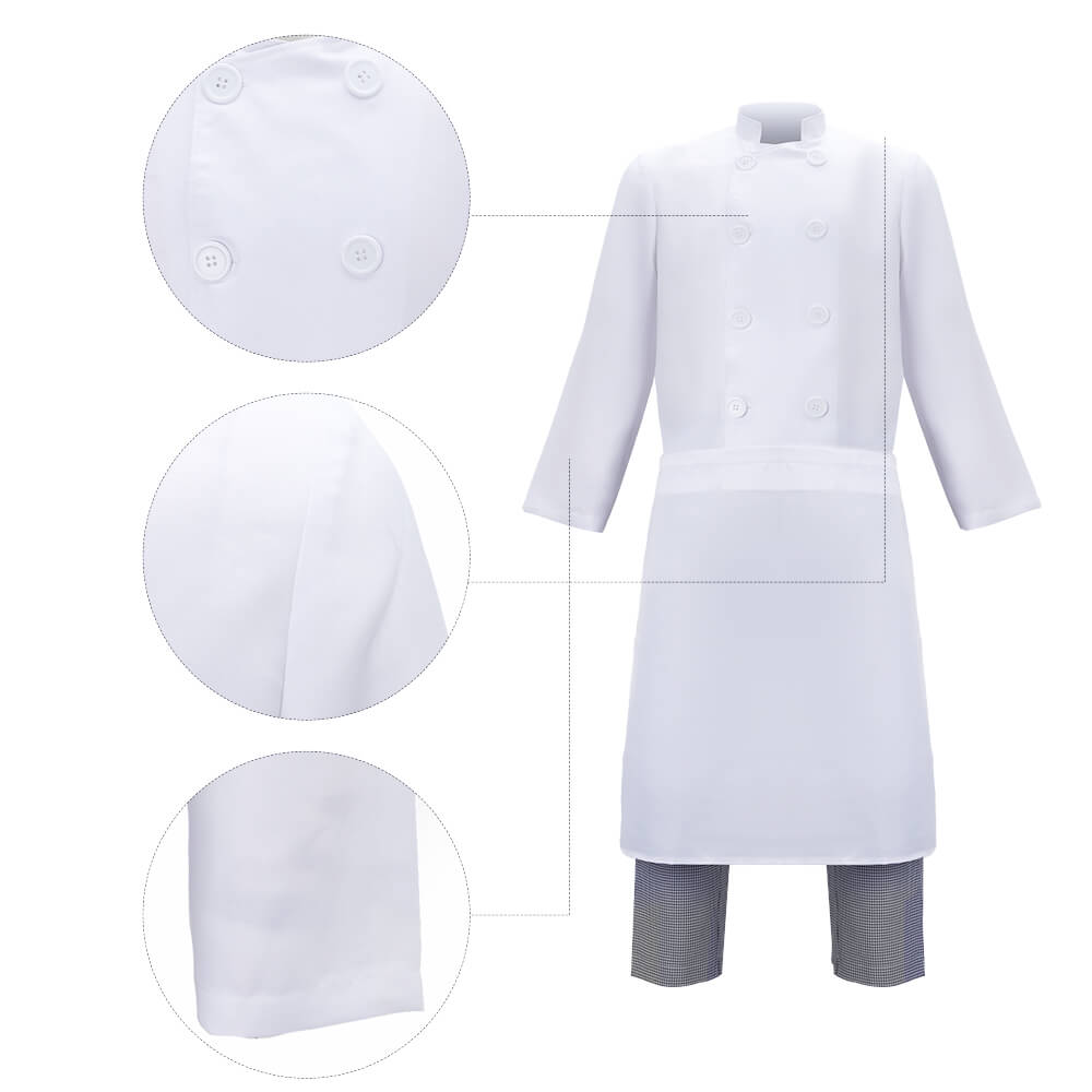 Boys Ratatouille Alfredo Linguini Chef Cosplay Costume Vikidoky Vikidoky