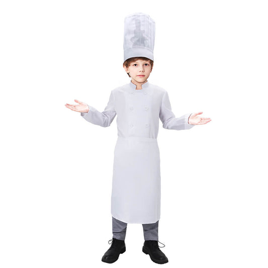 Boys Ratatouille Alfredo Linguini Chef Cosplay Costume Vikidoky