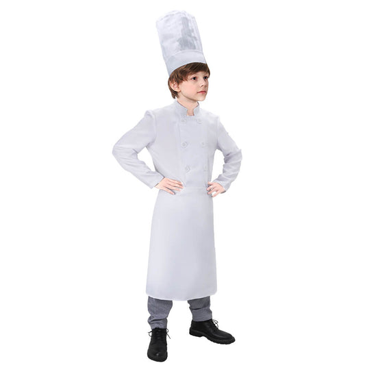 Boys Ratatouille Alfredo Linguini Chef Cosplay Costume Vikidoky Vikidoky