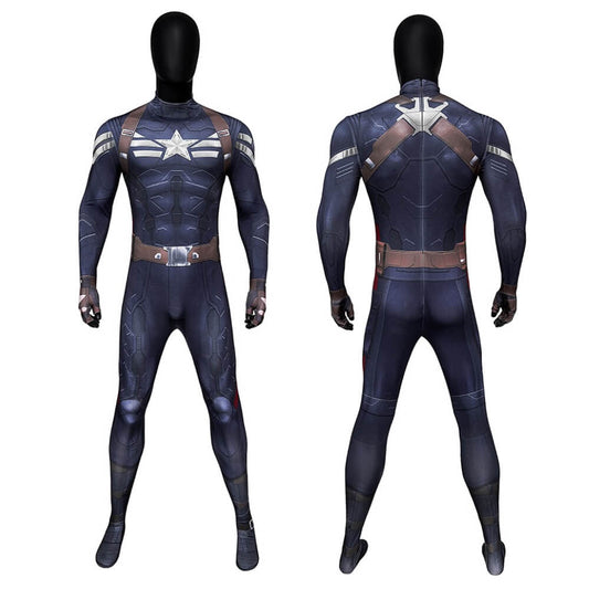 Captain America 2 Steve Rogers Cosplay Costume The Winter Soldier Style 3D Printed Vikidoky
