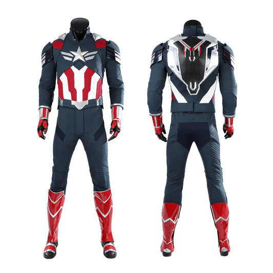 Captain America Brave New World Sam Wilson Cosplay Costume Upgrade Vikidoky