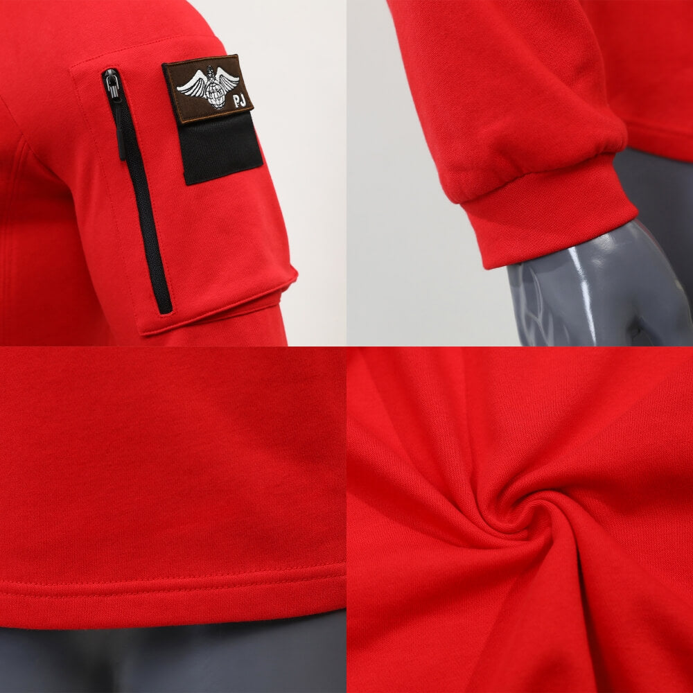 Captain America: Brave New World Sam Wilson Pararescue Red Hoodie Cosplay Costume Vikidoky