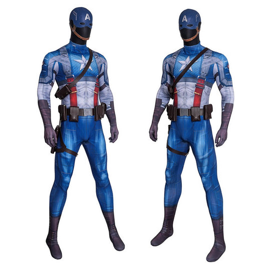 Captain America: The First Avenger Steve Rogers Cosplay Costume 3D Printed Vikidoky