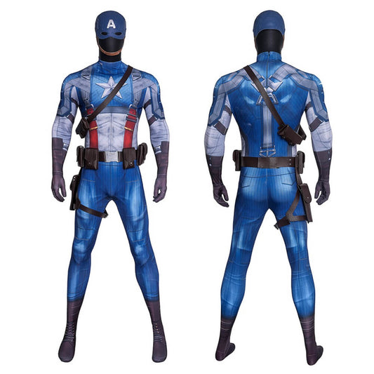 Captain America: The First Avenger Steve Rogers Cosplay Costume 3D Printed Vikidoky