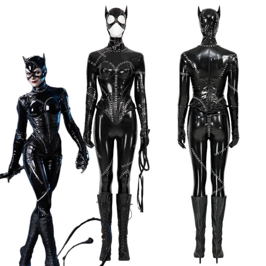 Catwoman Cosplay Costume Batman Returns Selina Kyle - VikiDoky