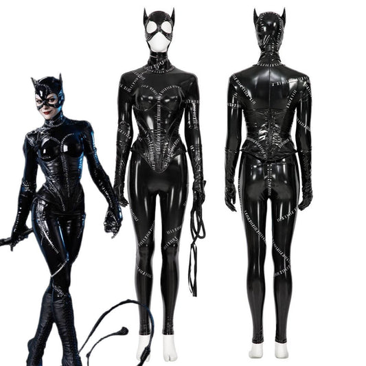Catwoman Cosplay Costume Batman Returns Selina Kyle - VikiDoky