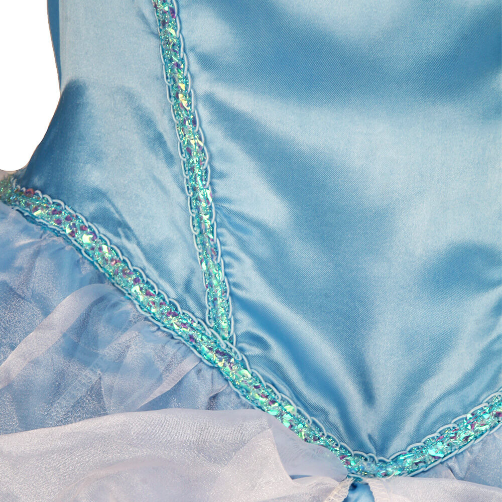 Princess Cinderella Blue Dress Cosplay Costume Vikidoky