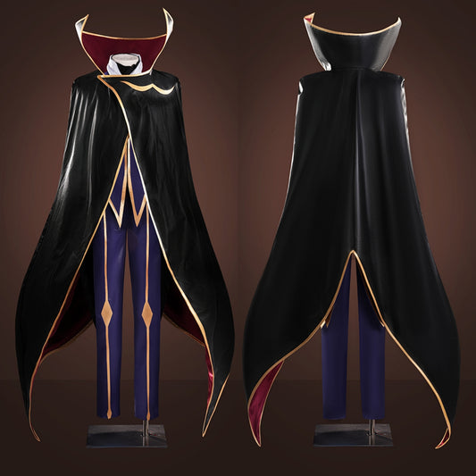 Code Geass Zero Lelouch Lamperouge Cosplay Costume - VikiDoky